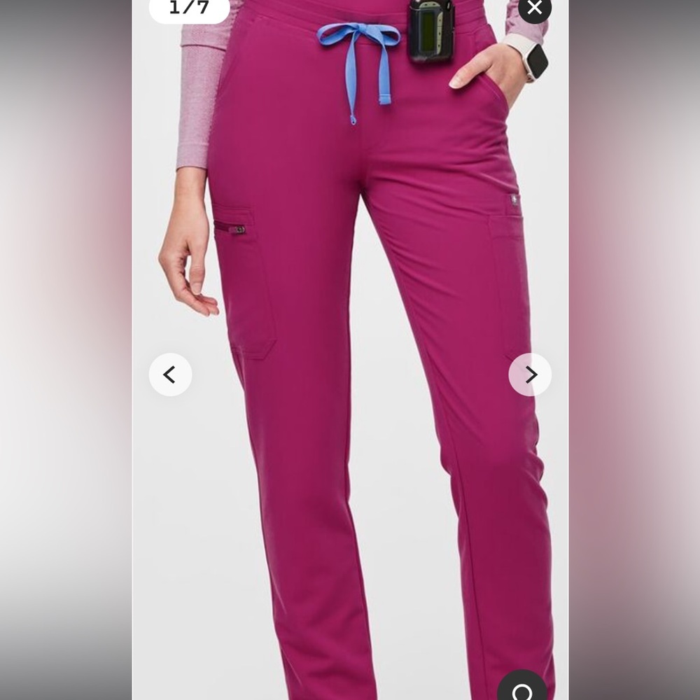 figs yola skinny scrub pants size m